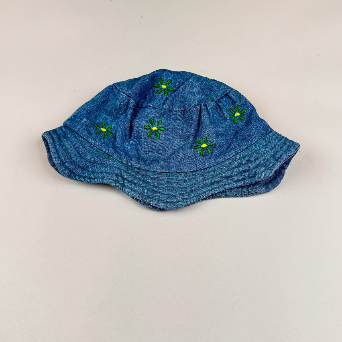 Vintage Bucket Hat with Embroidery