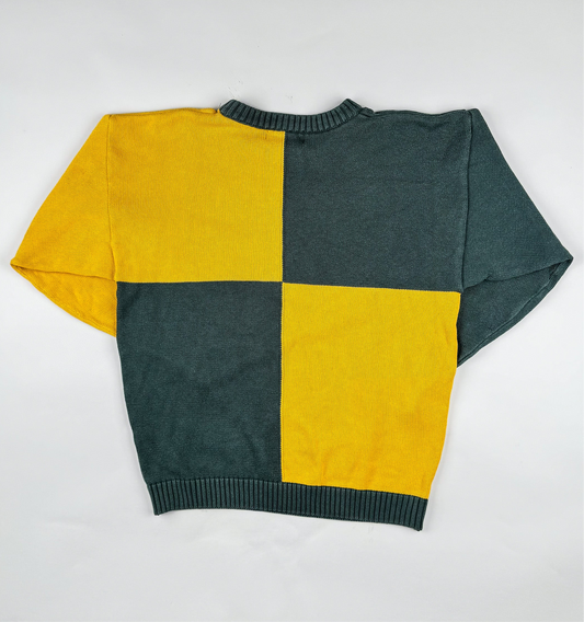 Sweater in green and yellow