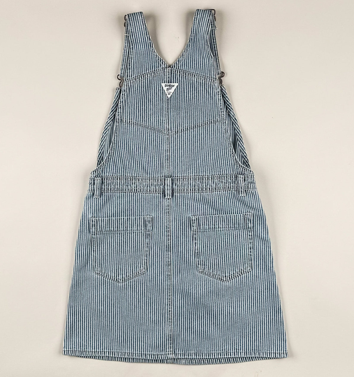 Denim Dress in blue and white