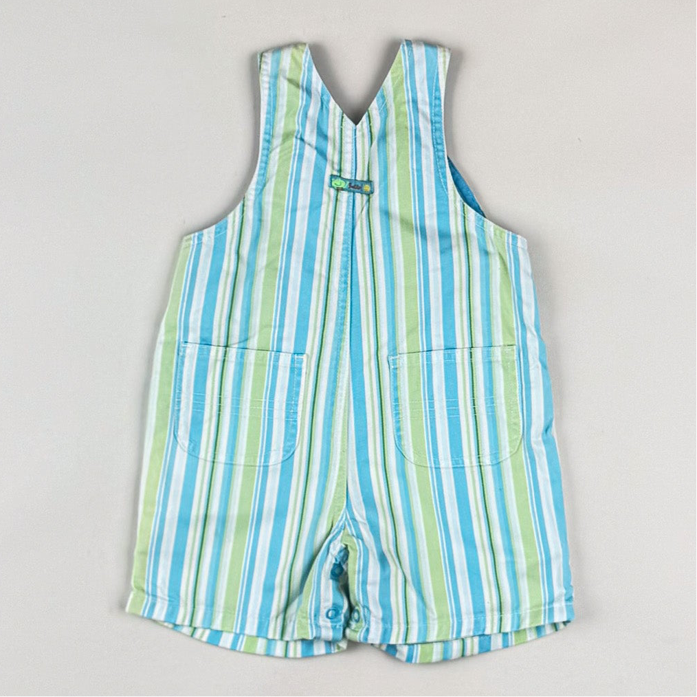 Striped Shortalls