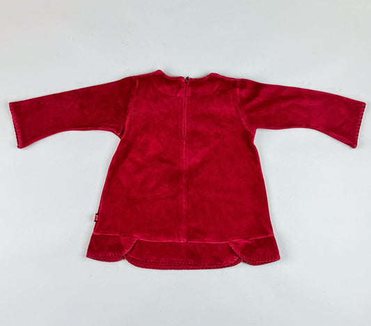 Vintage Velvet Dress with Embroidery