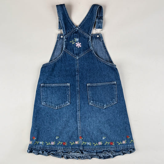 Vintage Denim Dress with Embroidery
