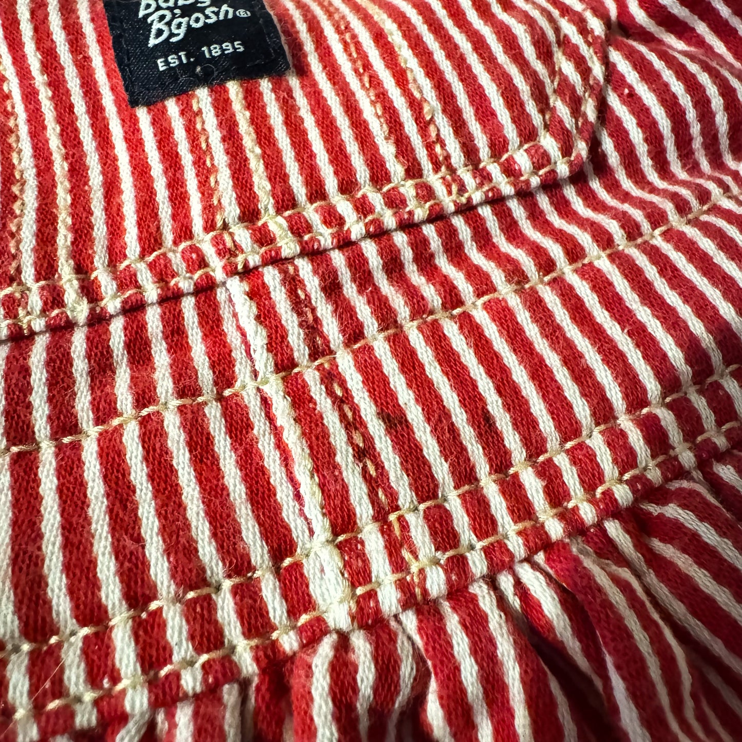 Red OshKosh Hickory Stripe Dress