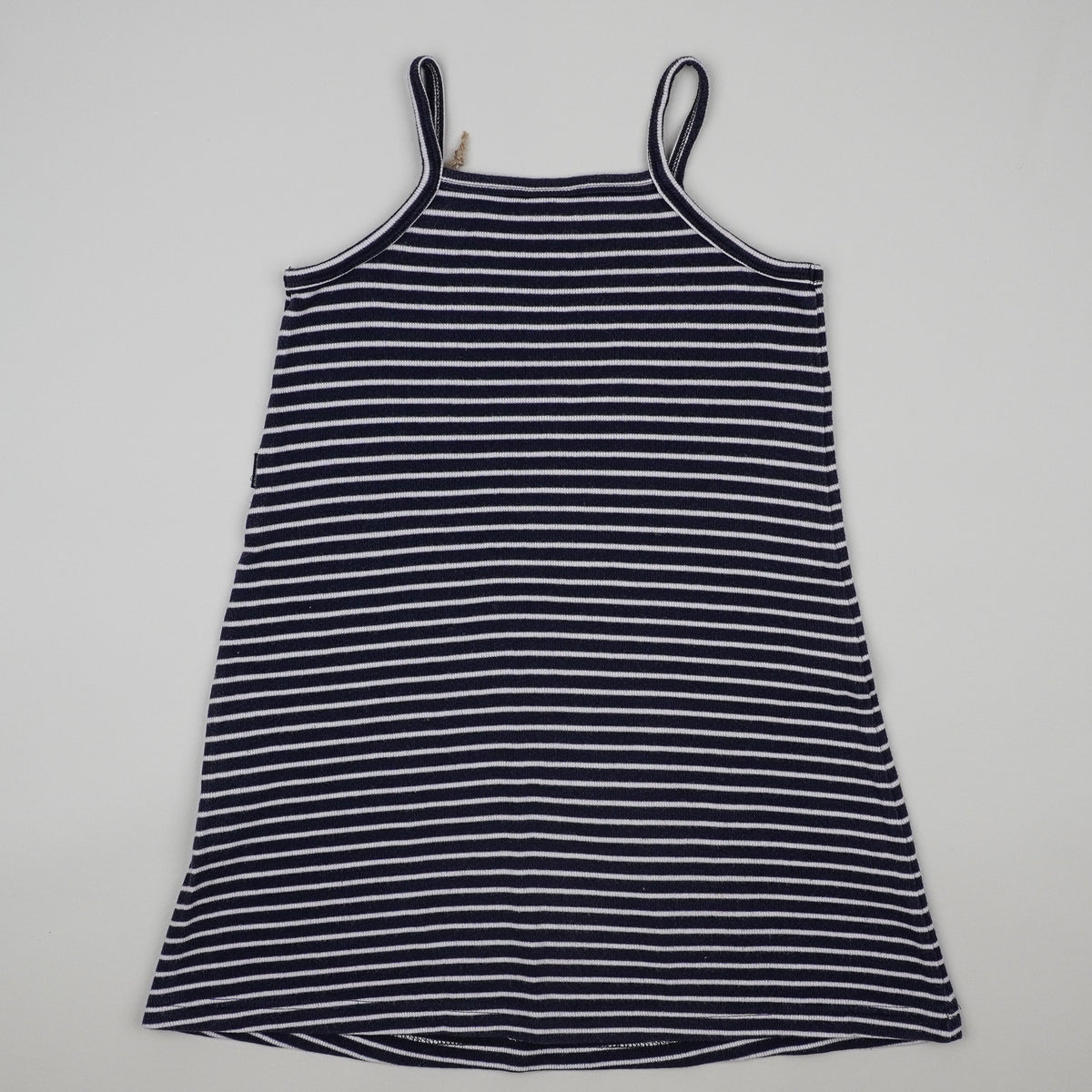 Vintage Striped Dress with Embroidery