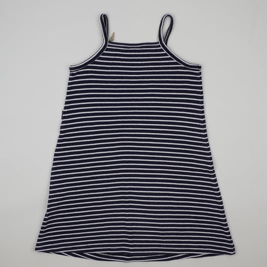 Vintage Striped Dress with Embroidery
