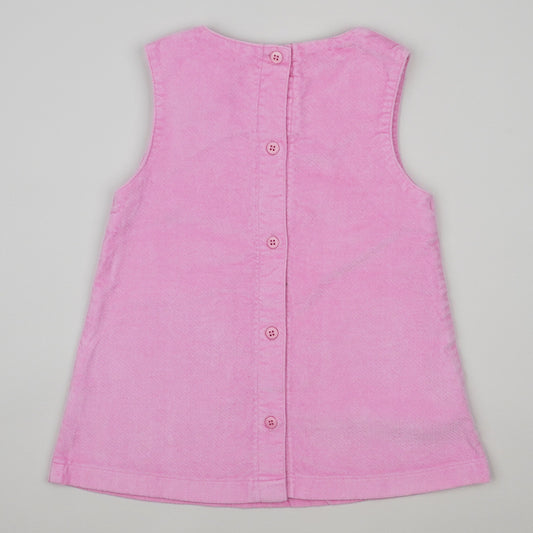 Vintage Corduroy Dress with Embroidery