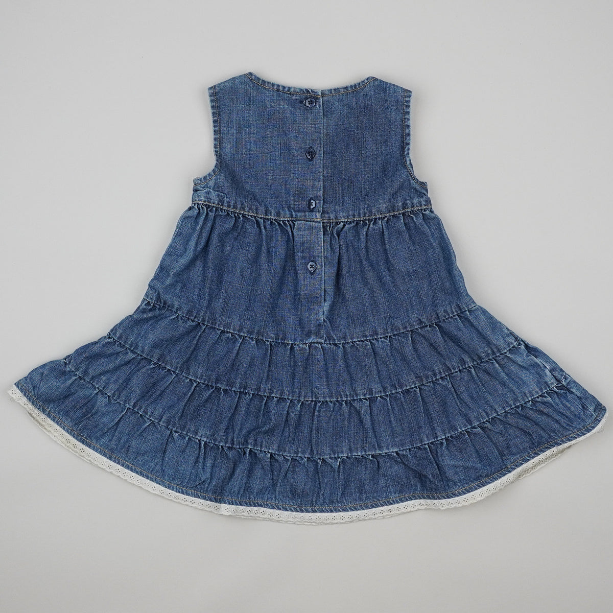 Vintage GAP Denim Dress with Embroidery