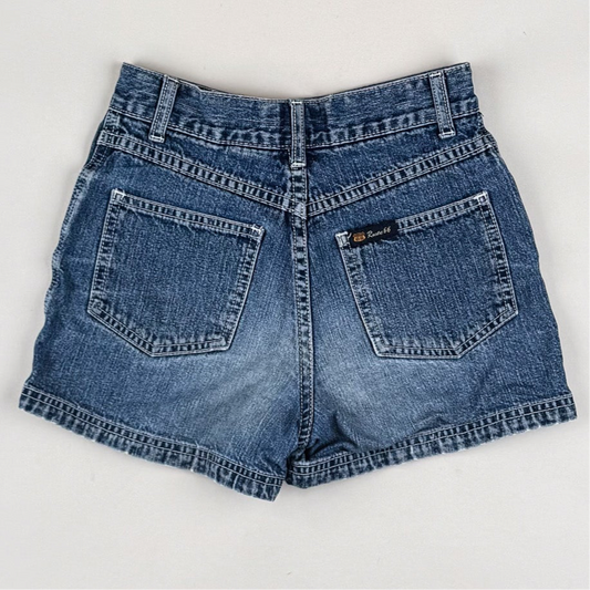 Vintage Denim Shorts with Embroidery
