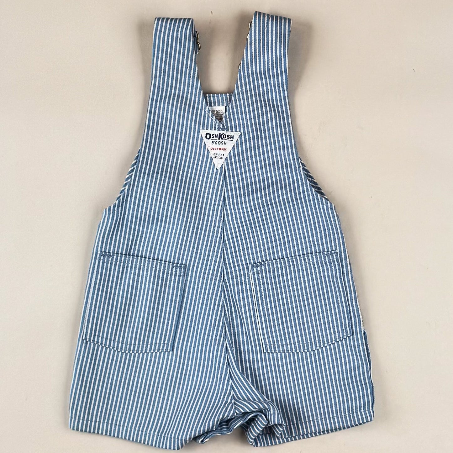 Vintage Hickory Stripe OshKosh Shortalls