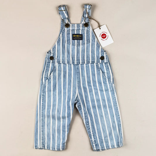 Vintage OshKosh Overalls with Stripes