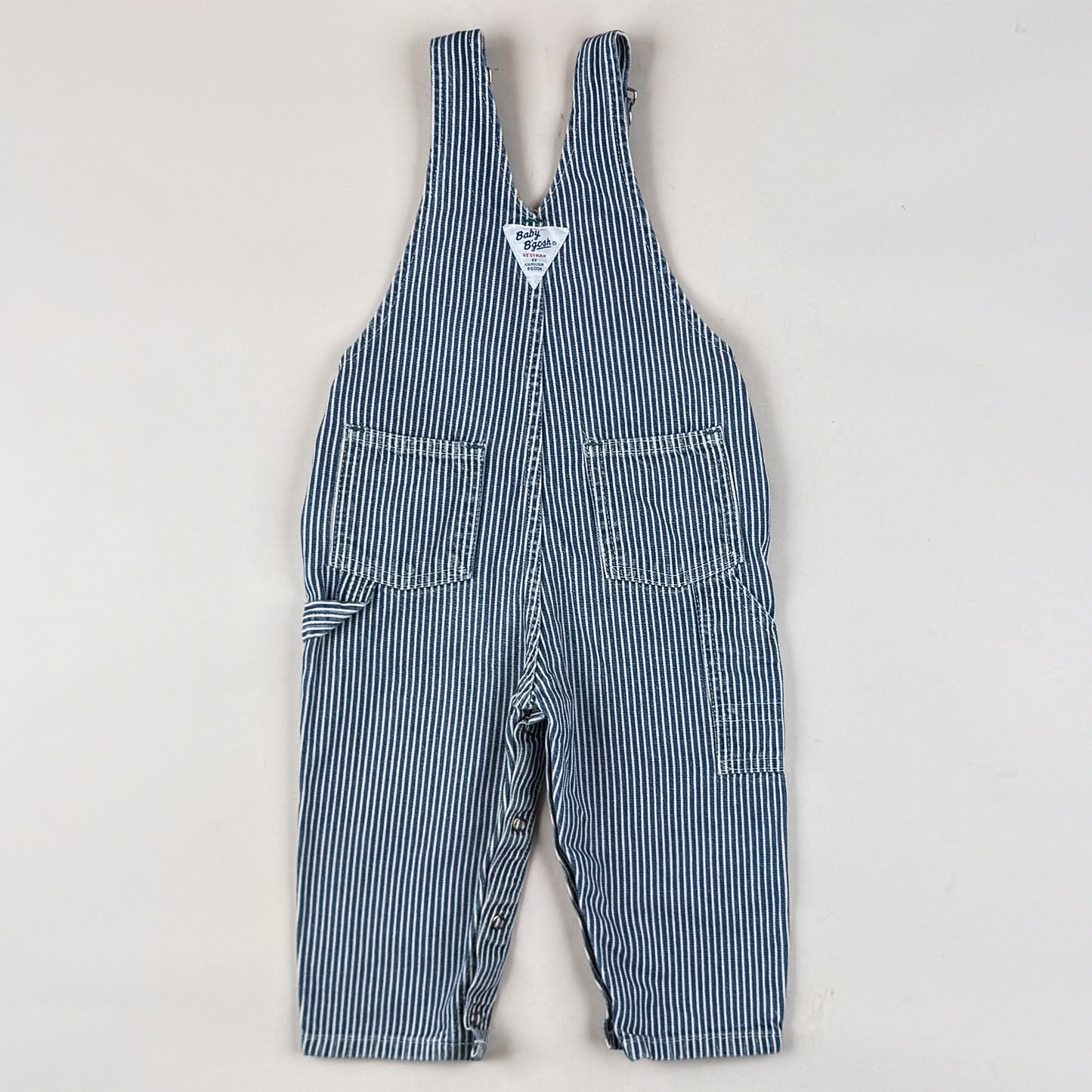 Vintage OshKosh Hickory Striped Overalls