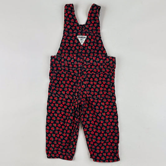 Floral OshKosh Corduroy Overalls