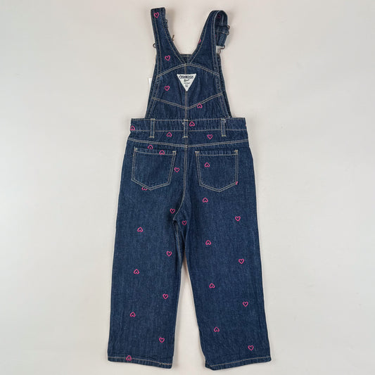 OshKosh Overalls with Embroidered Hearts