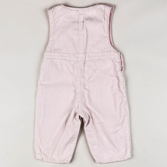 Corduroy Overalls with Embroidery