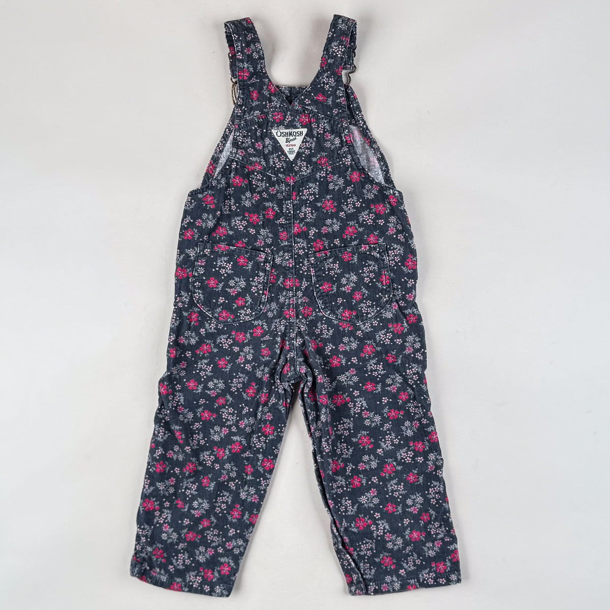 Floral OshKosh Corduroy Overalls