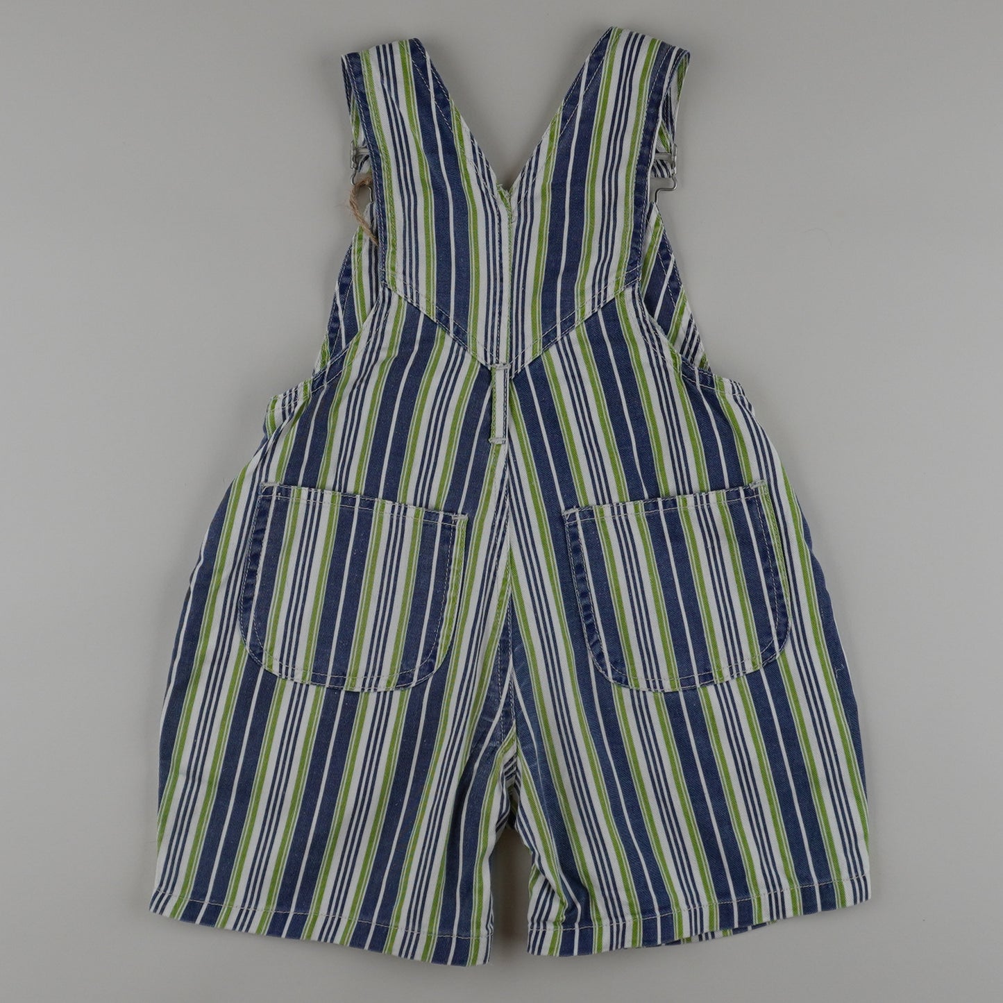 Vintage Striped Shortalls
