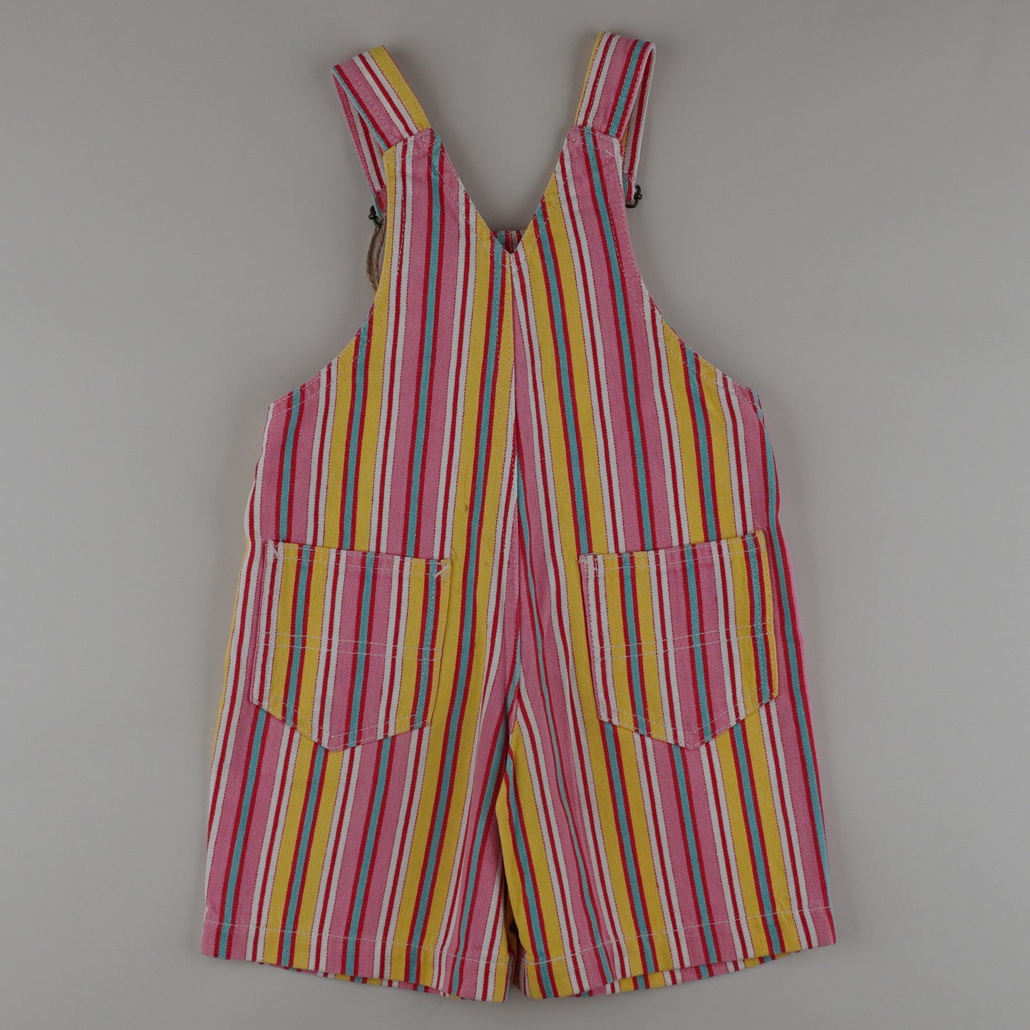 Vintage Striped Shortalls