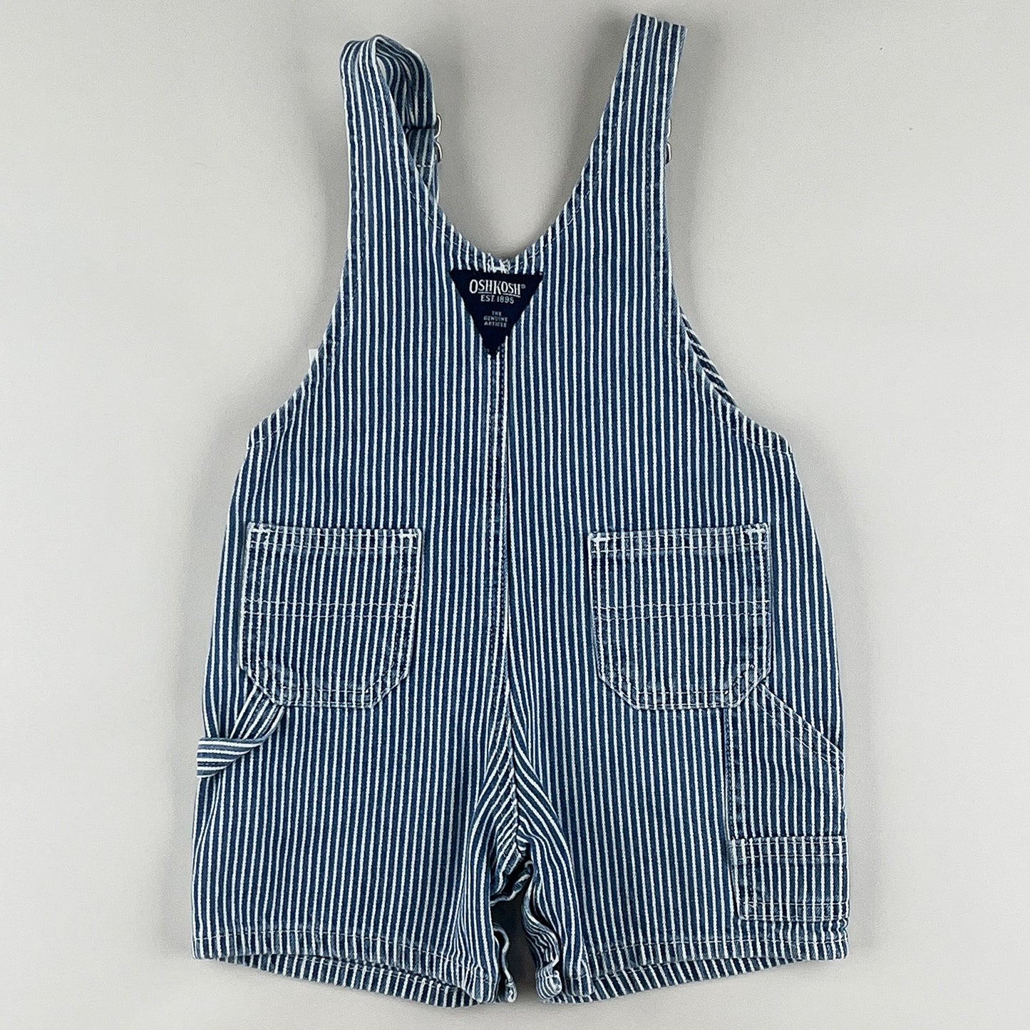 Vintage OshKosh Hickory Stripe Shortalls