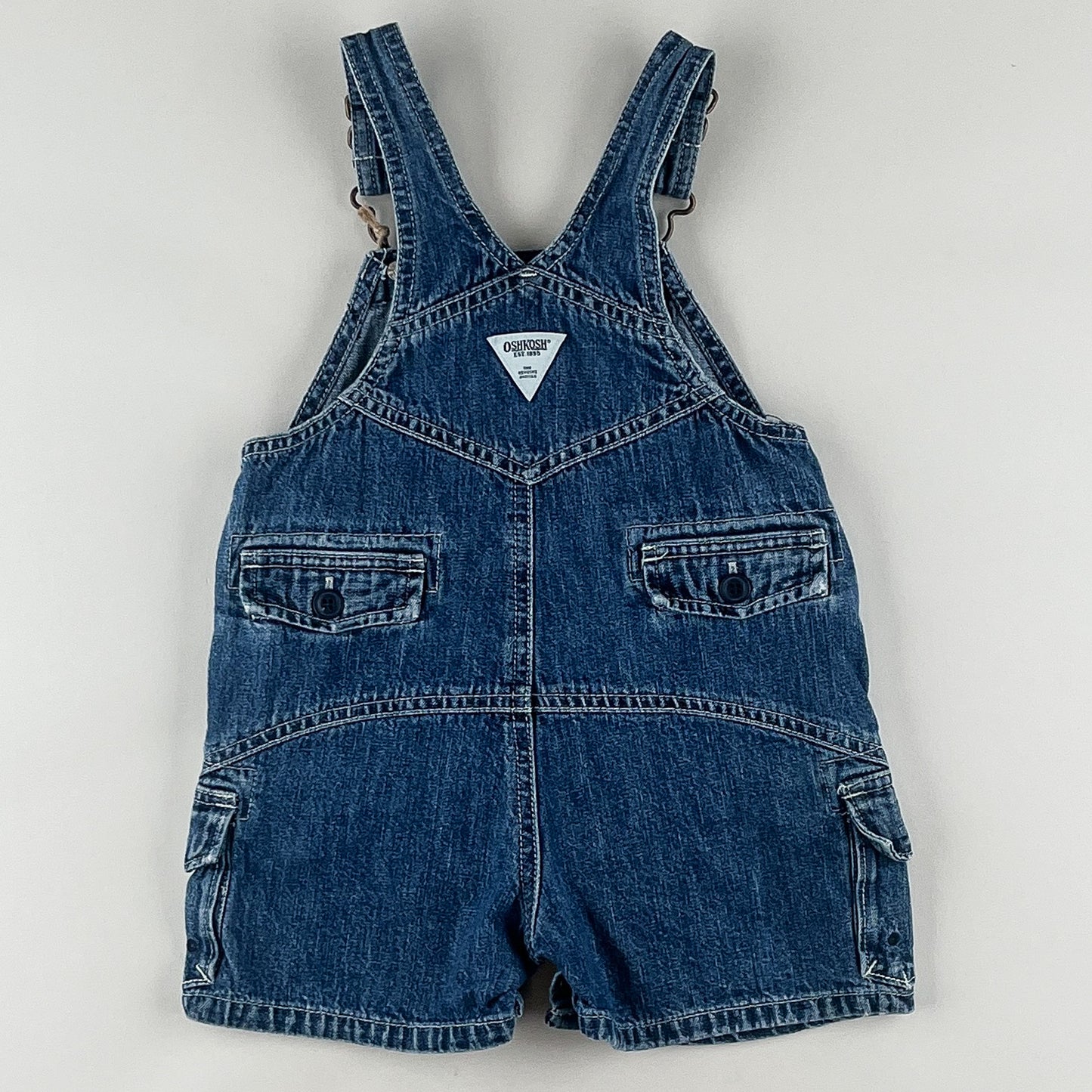 Vintage OshKosh Shortalls with Embroidery