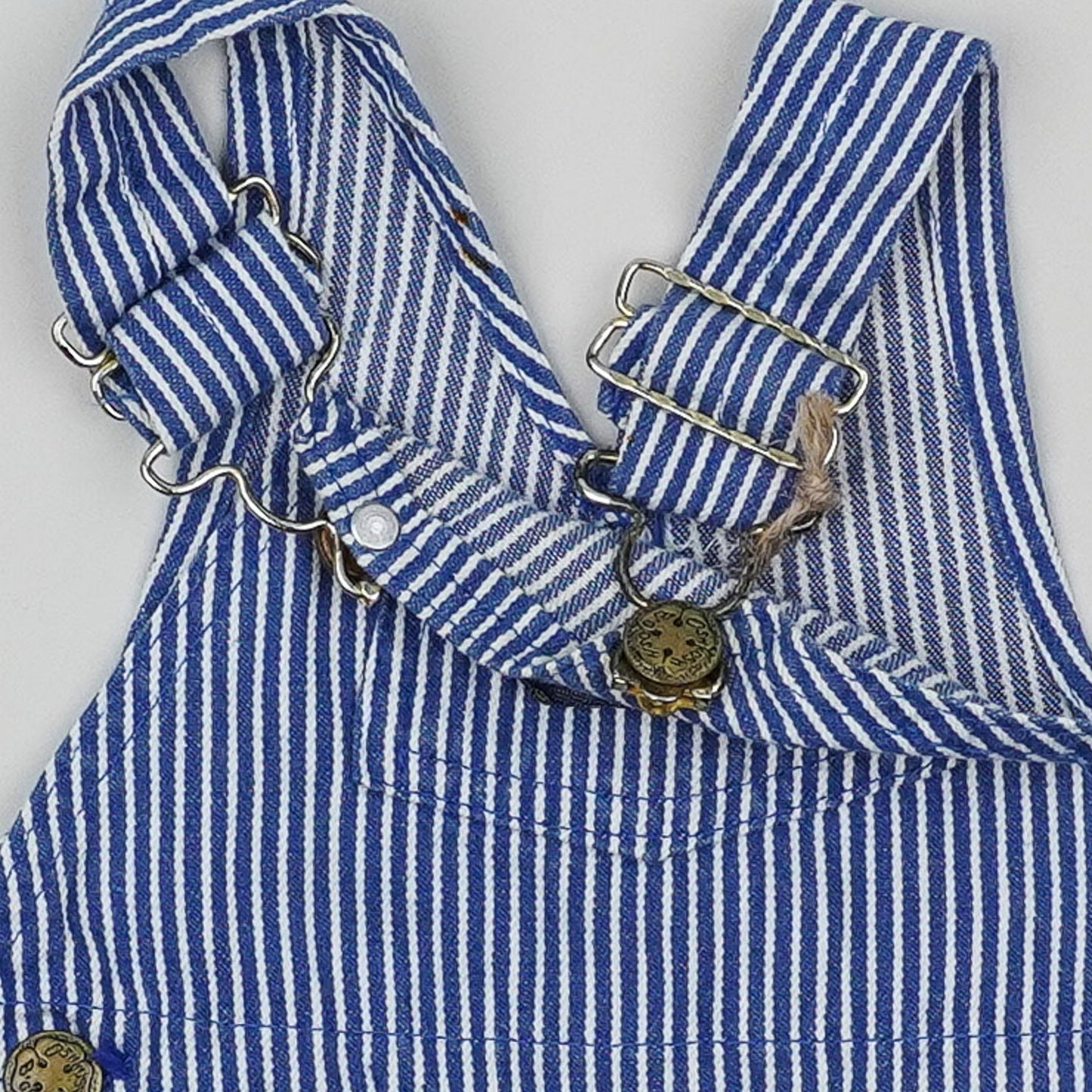 Vintage OshKosh Hickory Stripe Shortalls