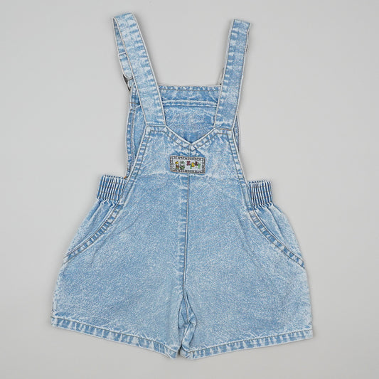 Vintage Shortalls with Embroidery and Patches