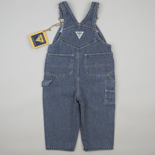 NWT Vintage OshKosh Hickory Stripe Overalls