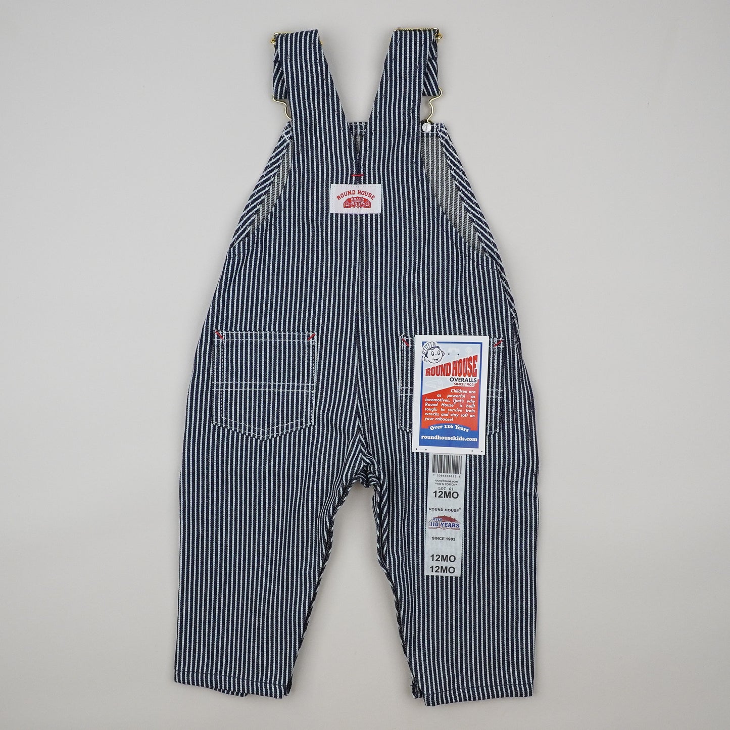 NWT Vintage Round House Striped Overalls