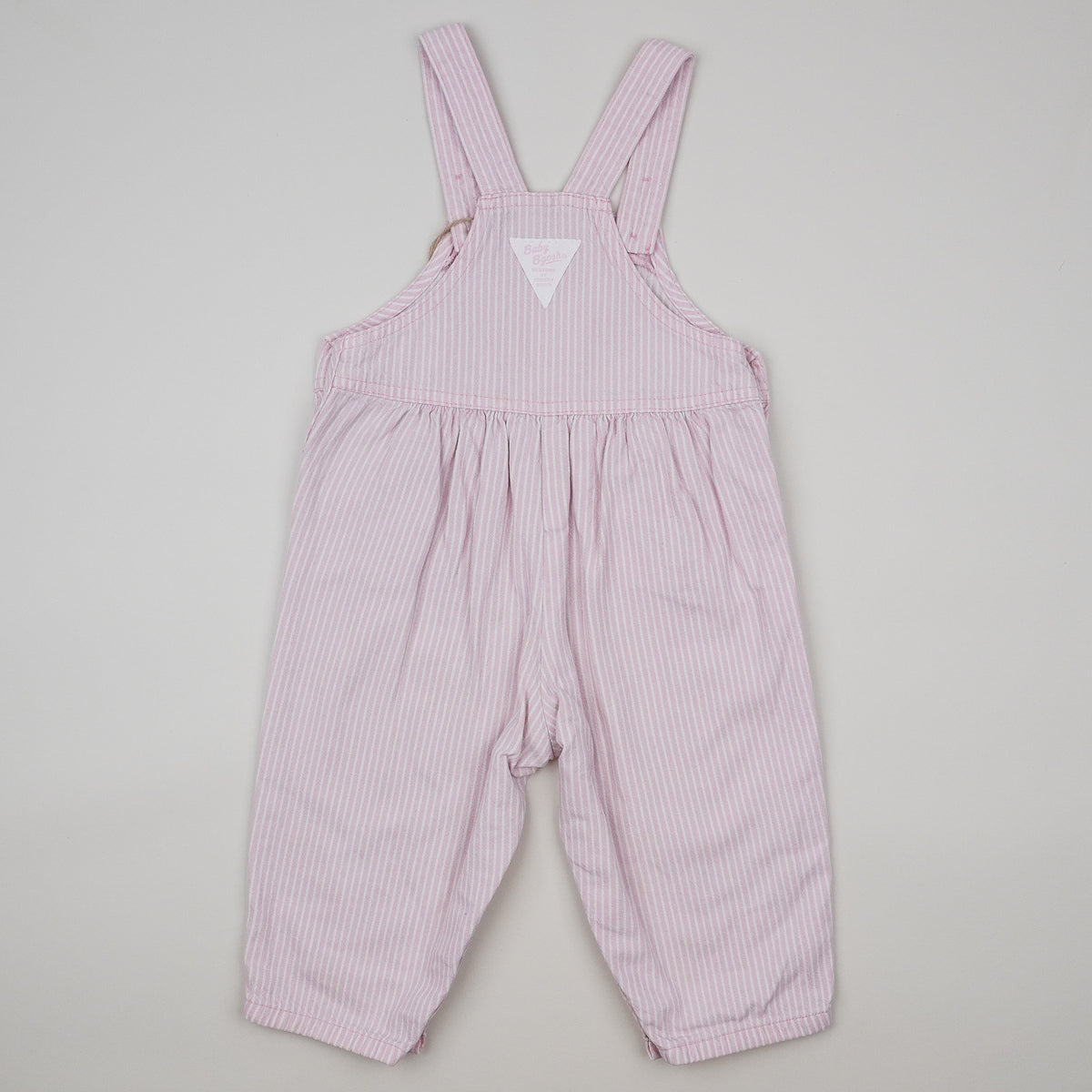 Pink Vintage OshKosh Hickory Stripe Overalls