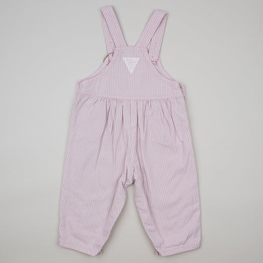 Pink Vintage OshKosh Hickory Stripe Overalls