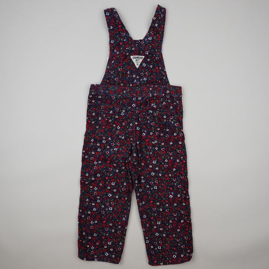 OshKosh Floral Corduroy Overalls