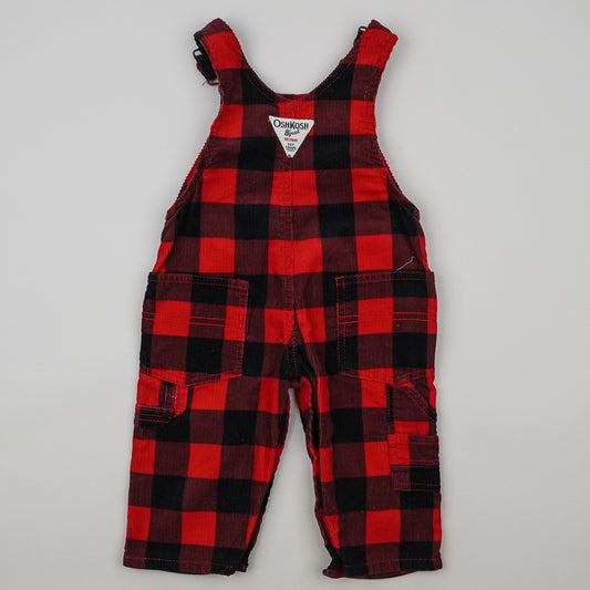 OshKosh Checkered Corduroy Overalls
