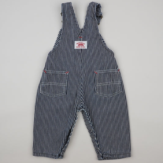 Vintage Round House Striped Overalls