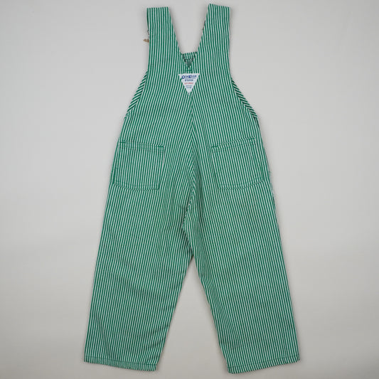 Green Vintage OshKosh Hickory Stripe Overalls