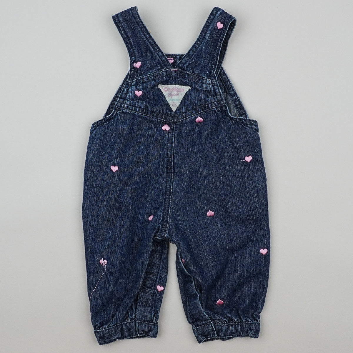 OshKosh Overalls with Embroidered Hearts