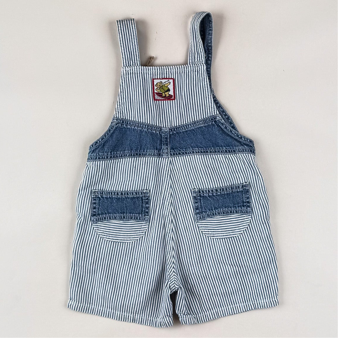 Striped Vintage Shortalls