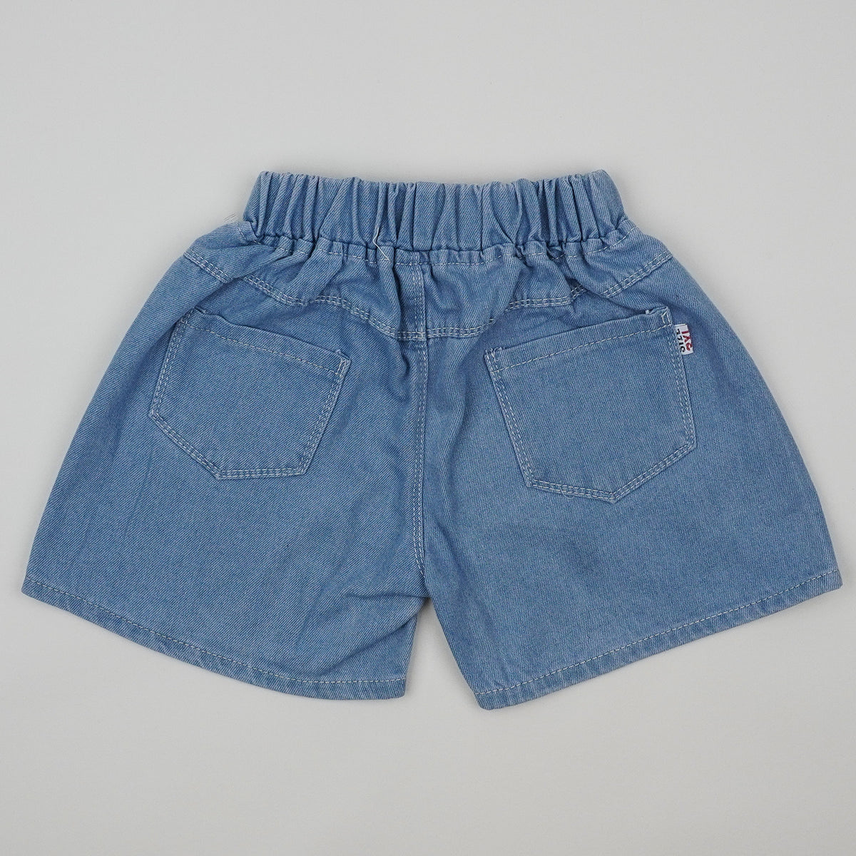 Vintage Shorts with Embroidered Hearts
