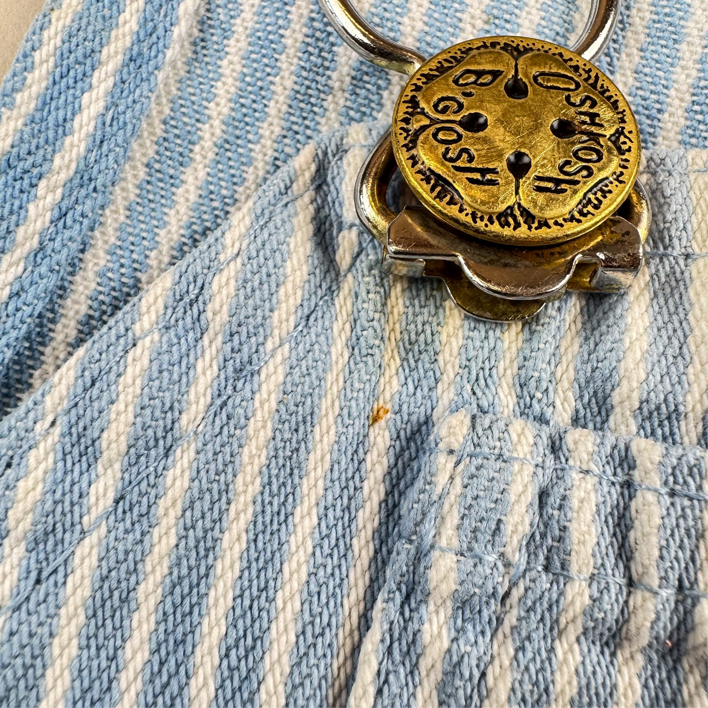 Vintage Hickory Stripe OshKosh Shortalls