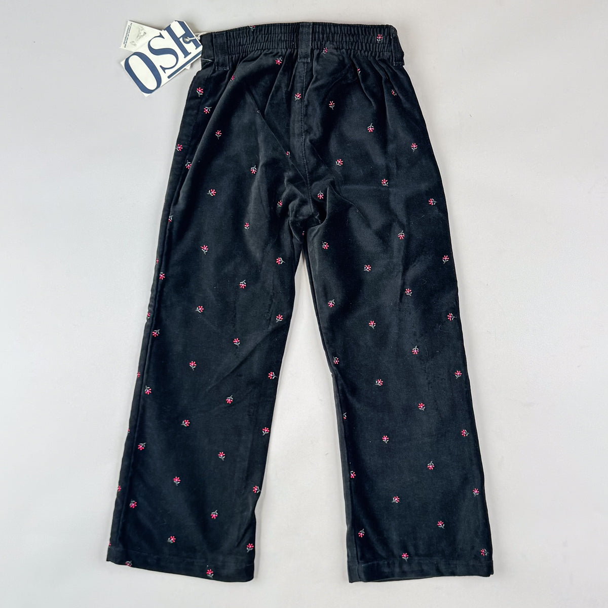 Vintage OshKosh Velvet Pants with Embroidery