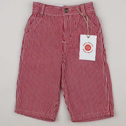 Vintage OshKosh Hickory Stripe Carpenter Jeans
