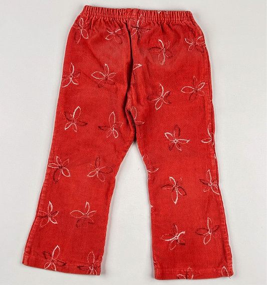 Corduroy Pants in orange