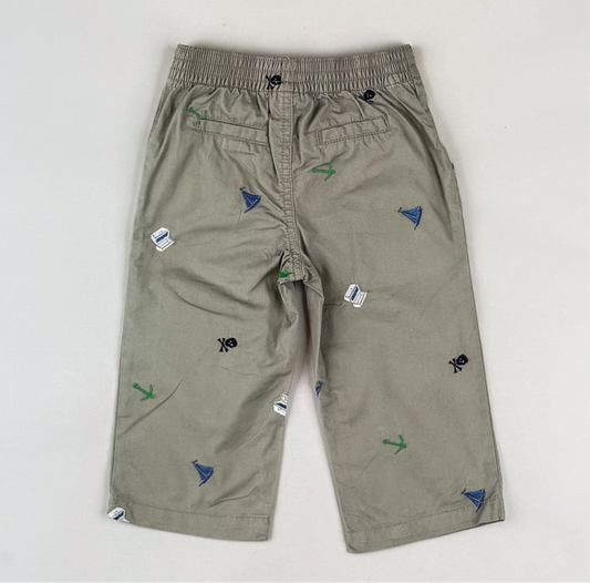 Chinos with Embroidery