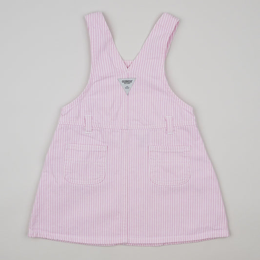 Pink Vintage OshKosh Hickory Stripe Dress