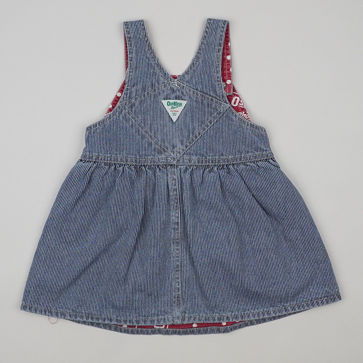 Vintage OshKosh Hickory Stripe Dress