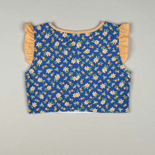 Top in blue and multi