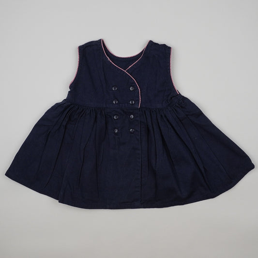 Vintage Dress with Embroidery and Pockets