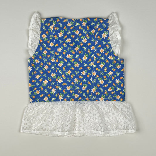 Top in blue and multi