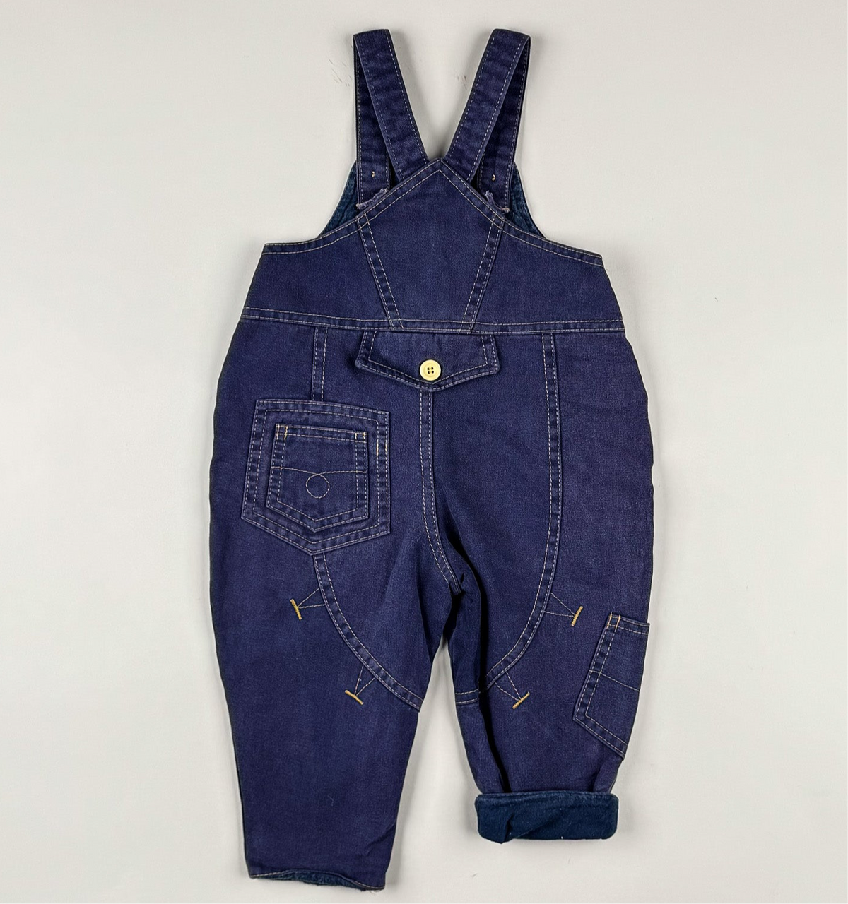 Lined Overalls in blue