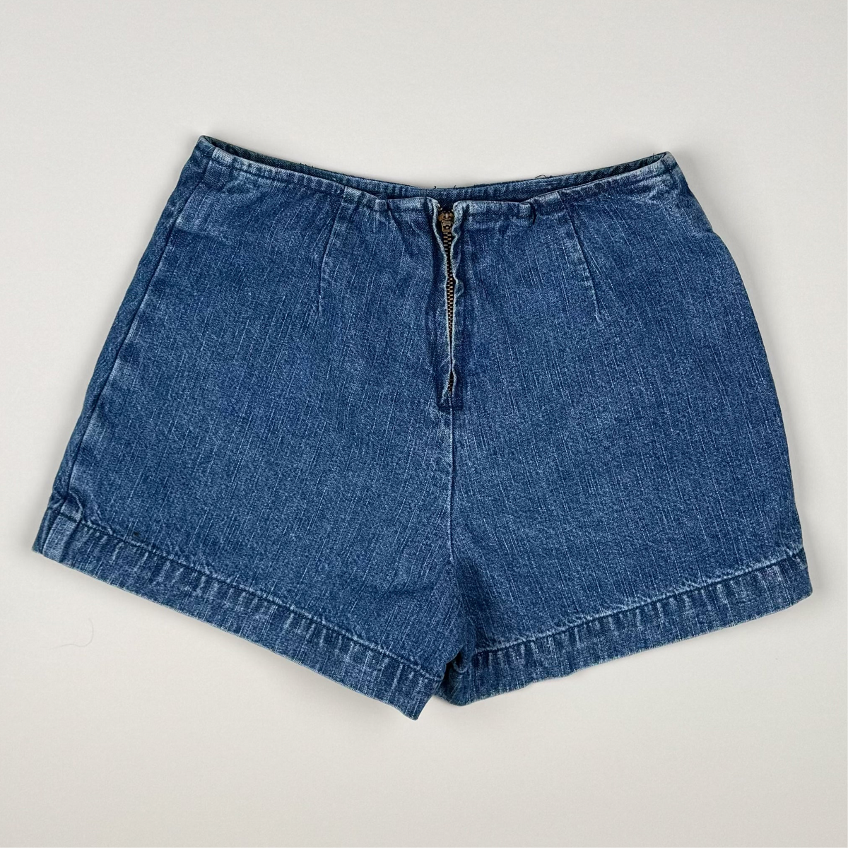 Vintage Denim Skort with Embroidery