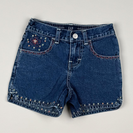 Denimshort in blue and multi