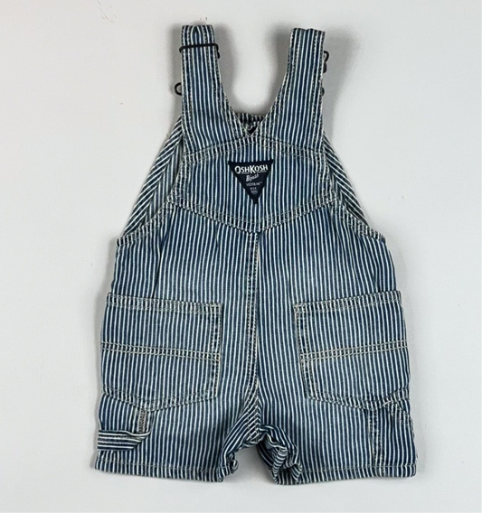 Shortalls in blue and white